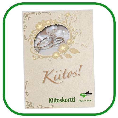 kiitos kortti kiitoskortit